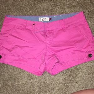 SO pink shorts